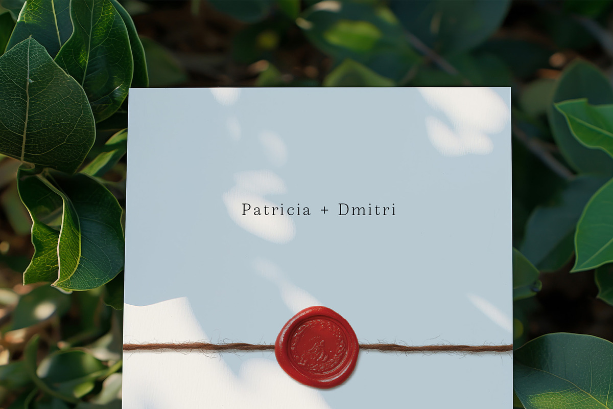 Wax Seal Wedding Invitation Template preview 2