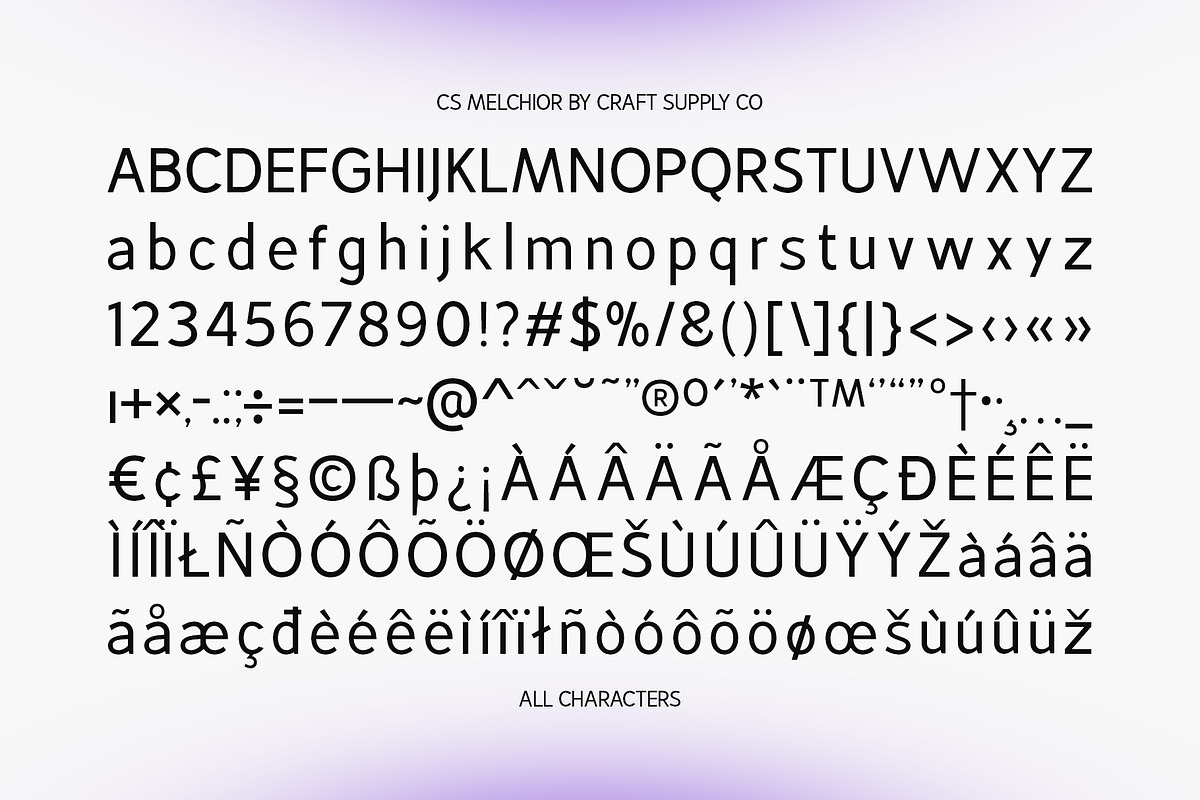 CS Melchior – Contemporary Font, a Sans Serif Font by Craft Supply Co. (Photo 8 of 8)