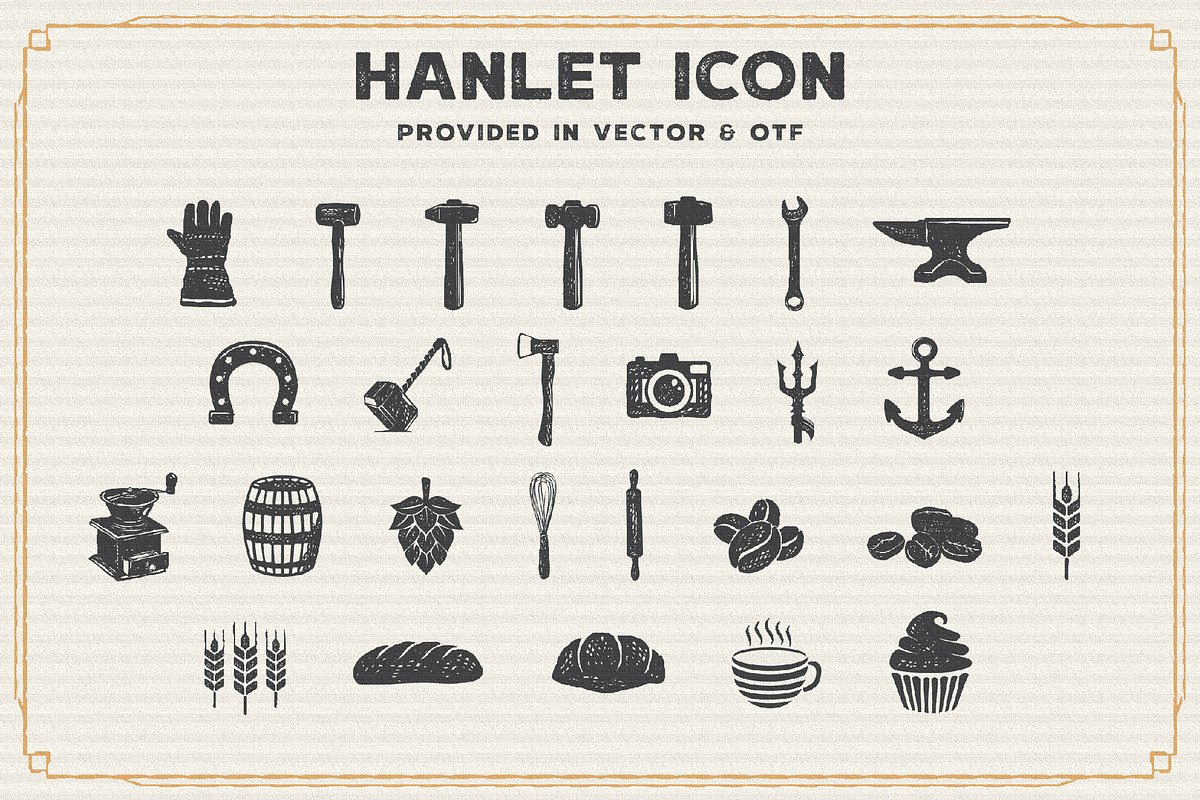 Hanleth vintage font duo preview 8