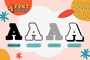 Fox Brick 4 Font Styles, a Slab Serif Font by Fox7 By Rattana (Thumbnail 2 of 13)