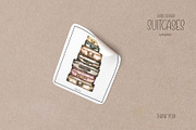 Watercolor Suitcases Collection, an Object Illustration by MayaNavits (Thumbnail 6 of 6)