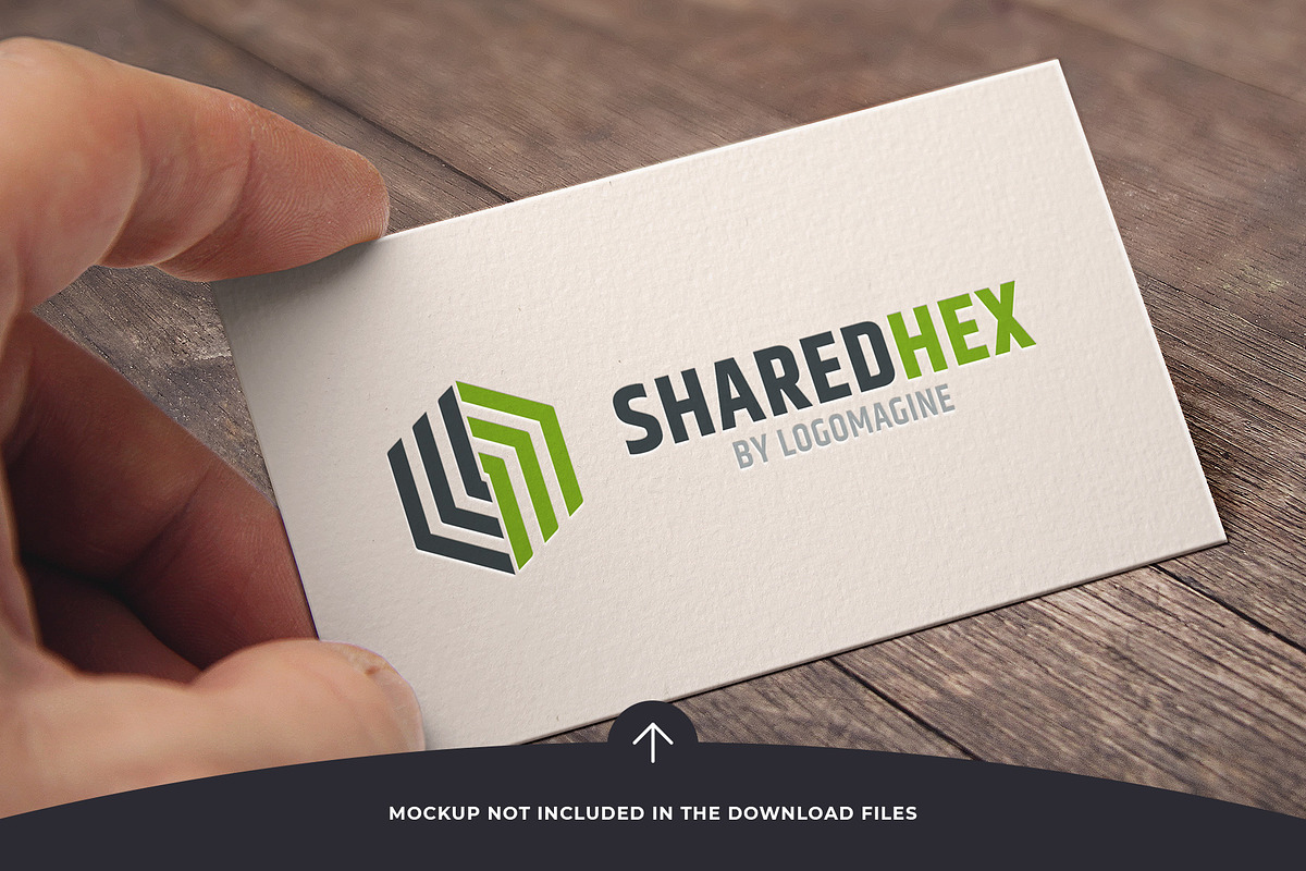Shared Hex Logo Template, a Branding & Logo Template by LOGOMAGINE (Photo 2 of 16)