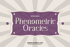 Phenometric Oracle - Carnival Font