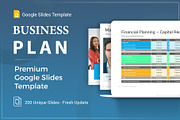 Business Plan Google Slides Template, a Presentation Template by SlideOne (Thumbnail 1 of 26)