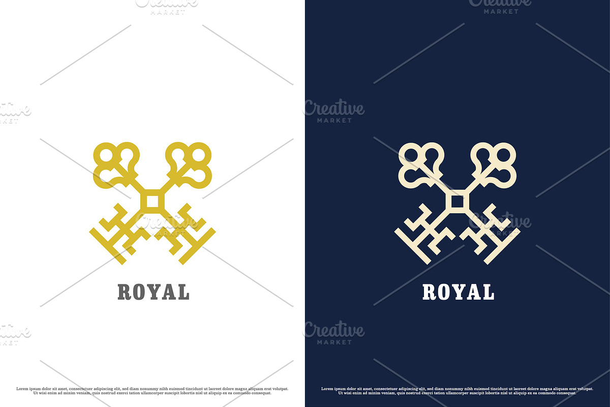 Royal Key Logo Design Illustration, a Branding & Logo Template by Morvana Crew