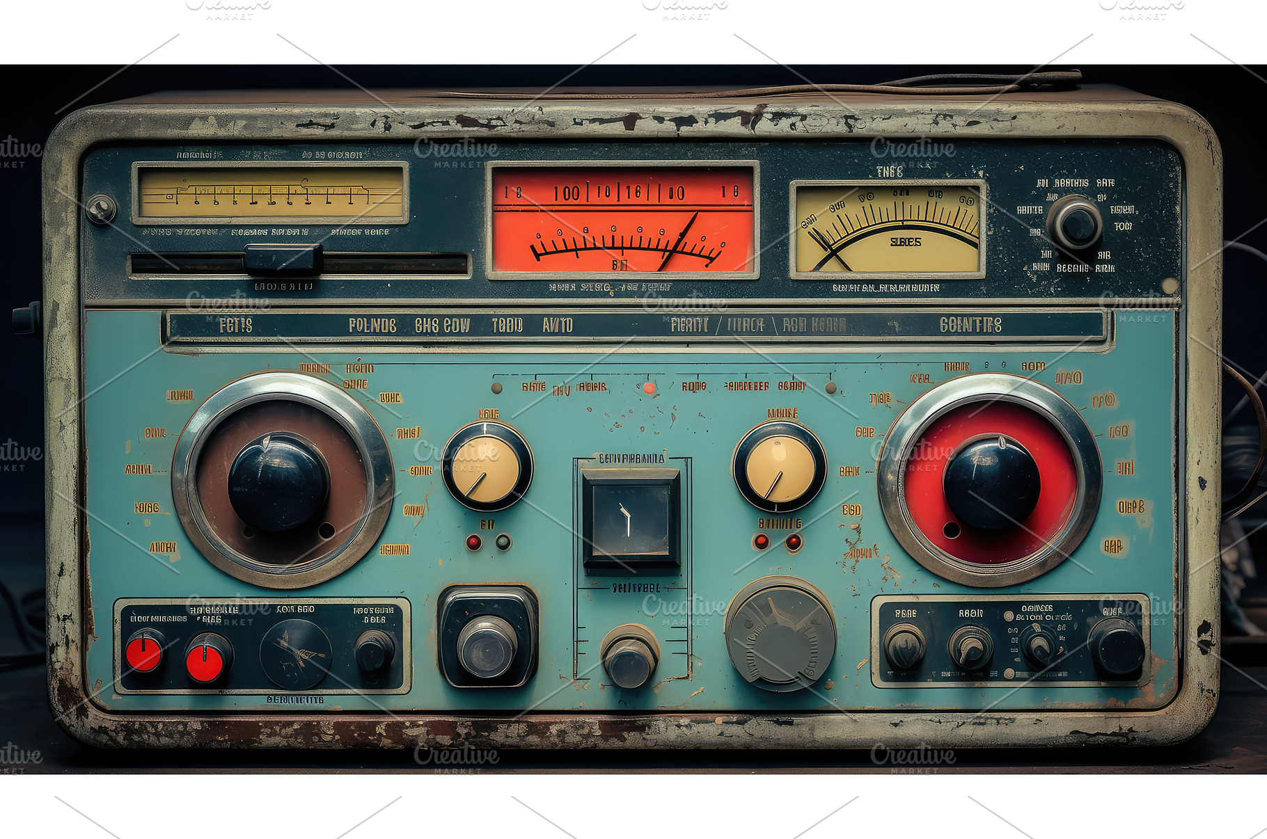 vintage retro boom box ai generated, an Arts & Entertainment Photo by pikepicture
