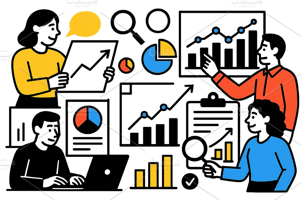 Vector illustration depicting, a Finance Illustration by ZinetroN