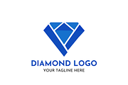 Diamond Logo Design Luxury Crystal, a Branding & Logo Template by Megafox Studio (Thumbnail 1 of 2)