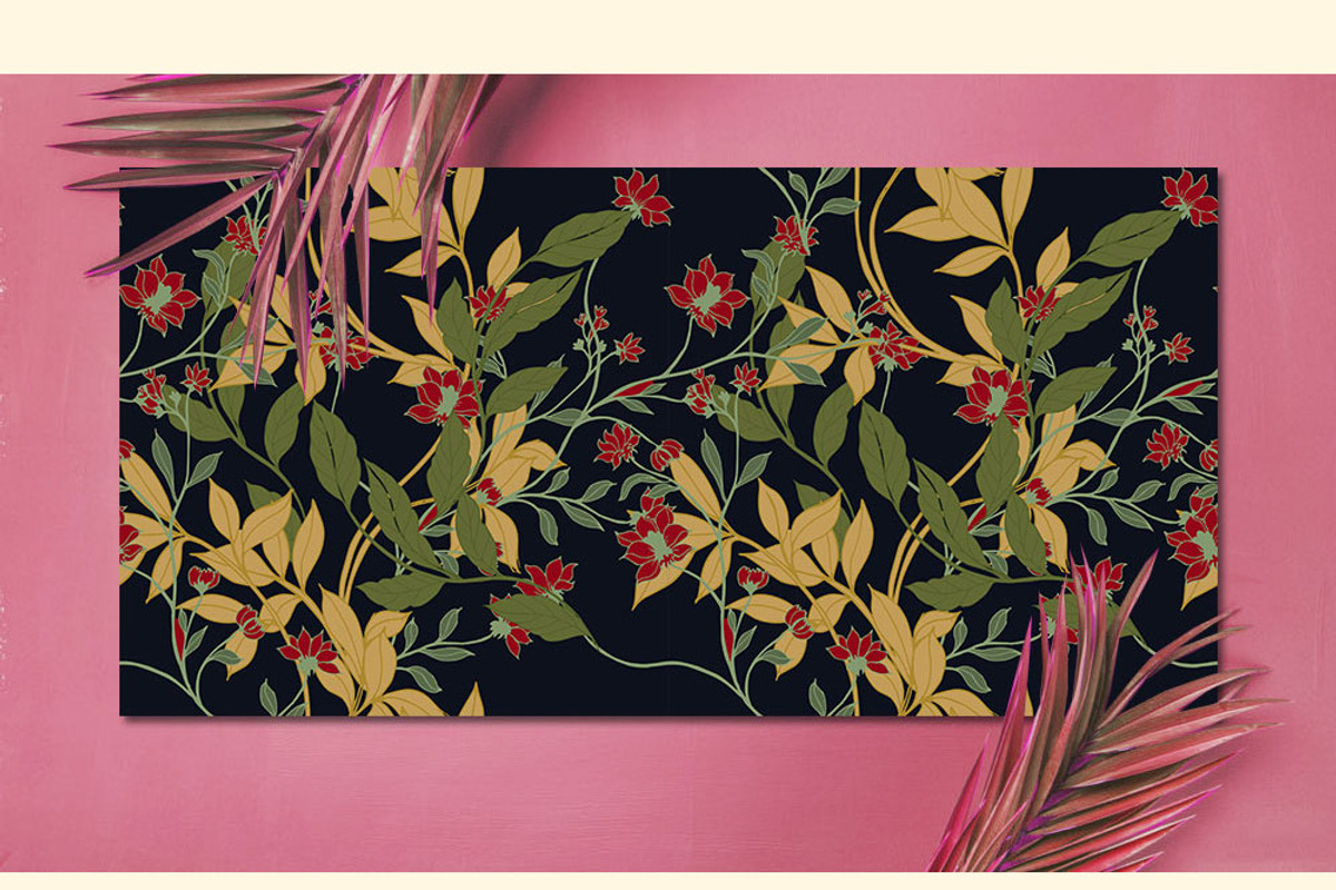 12JPG/EPS Tropical floral pattern, a Pattern Graphic by Theraphosath (Photo 16 of 22)