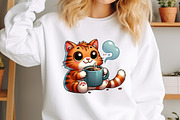 Cat And Coffee Clipart Bundle, a Graphic by crative8112 (Thumbnail 4 of 10)