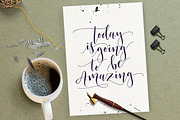 Mustica script, a Script Font by joelmaker (Thumbnail 3 of 9)