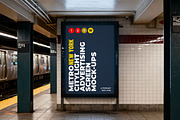 New York Metro Ad Screen Mock-Up 4, an Advertising Mockup by Graphic Shelter (Thumbnail 2 of 7)
