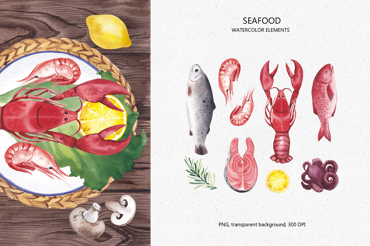 HEALTHY FOOD, a Decorative Illustration by Elena_Sedova (Photo 4 of 13)