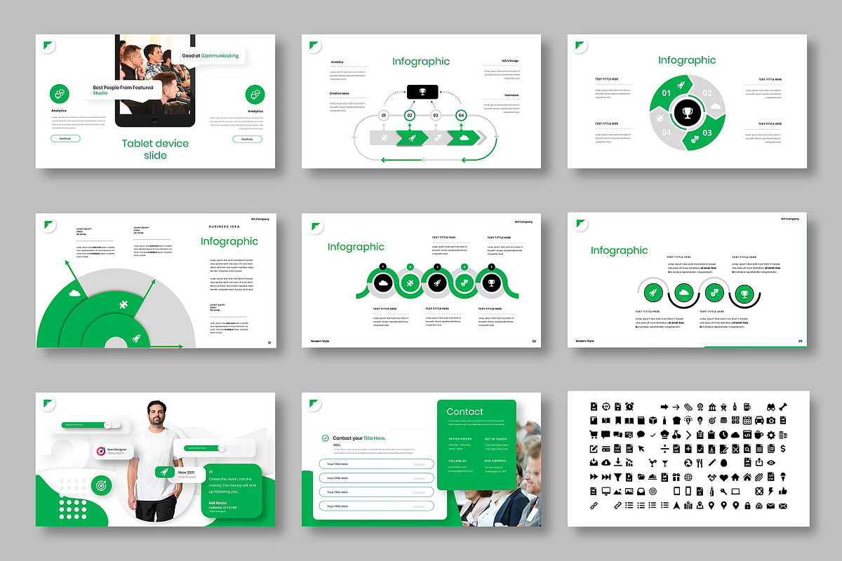 Hafish - Business Google Slide, a Presentation Template by Dens Creative Studio (Photo 5 of 6)