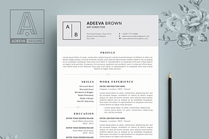 Simple Resume Template Brown