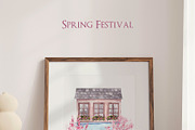 Spring Festival. Watercolor graphic, an Object Graphic by ma_i_vi (Thumbnail 10 of 11)