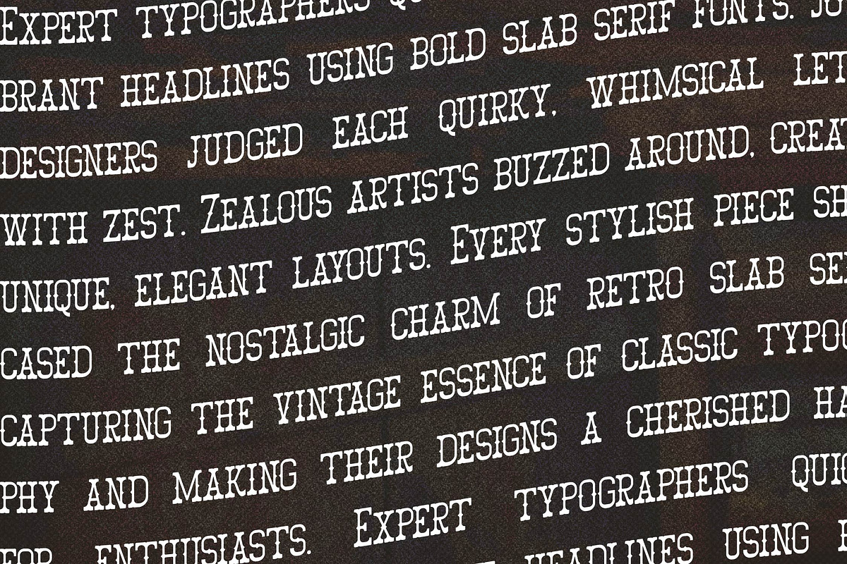 Volemik | Retro Slab Serif Font, a Slab Serif Font by Denustudios (Photo 10 of 14)