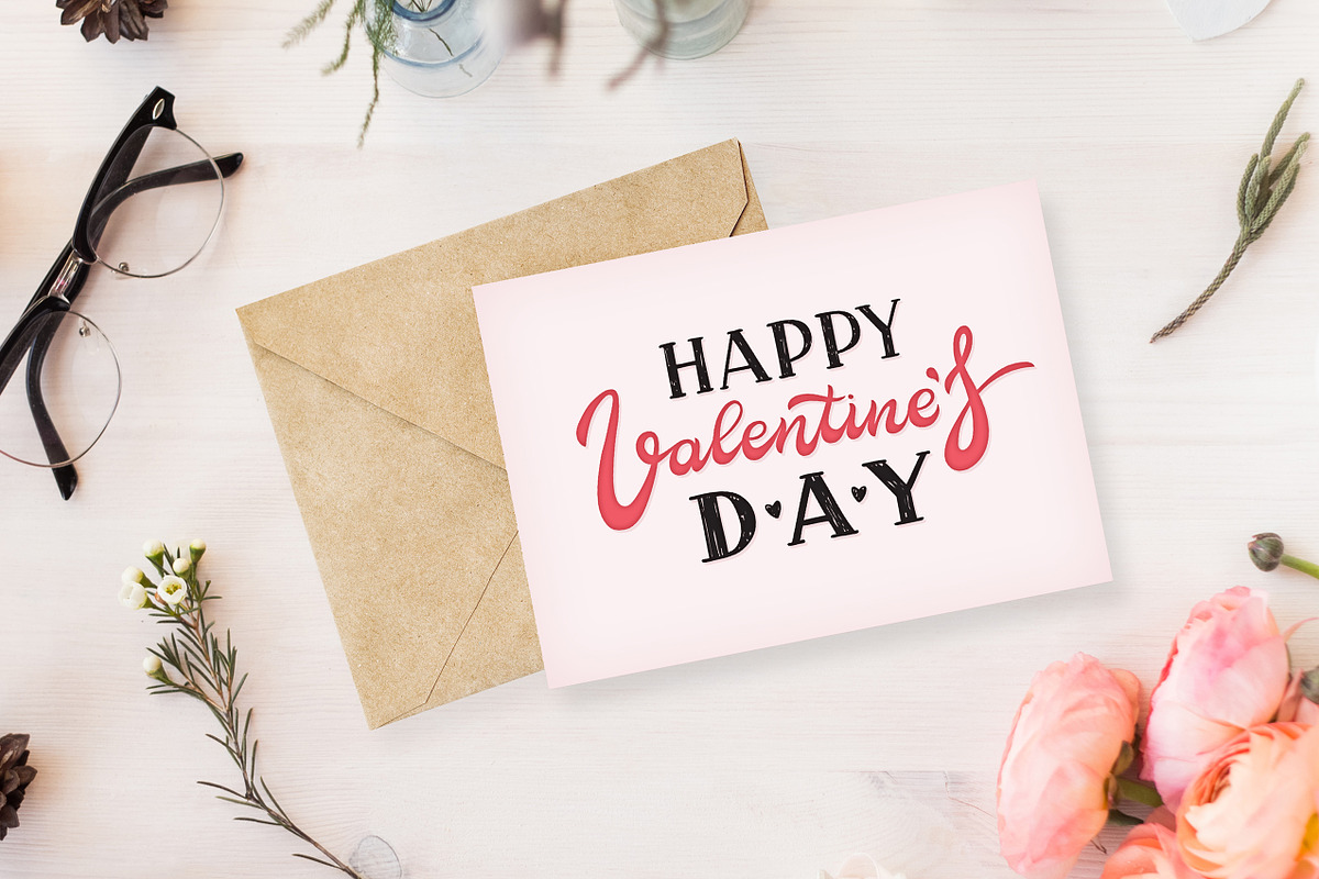 Letterings for Valentine's day, a Graphic by redcollegiya design (Photo 5 of 5)