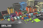Simple Town - Cartoon City Assets, an Environmental 3D Model by Simple Assets (Thumbnail 5 of 13)