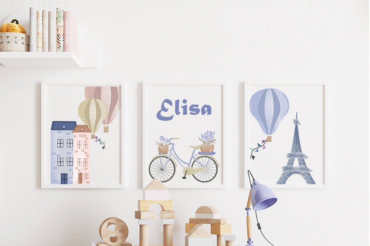 Watercolor Paris Seamless Patterns, a Pattern Graphic by Oksana Dovhopol Art (Photo 11 of 13)