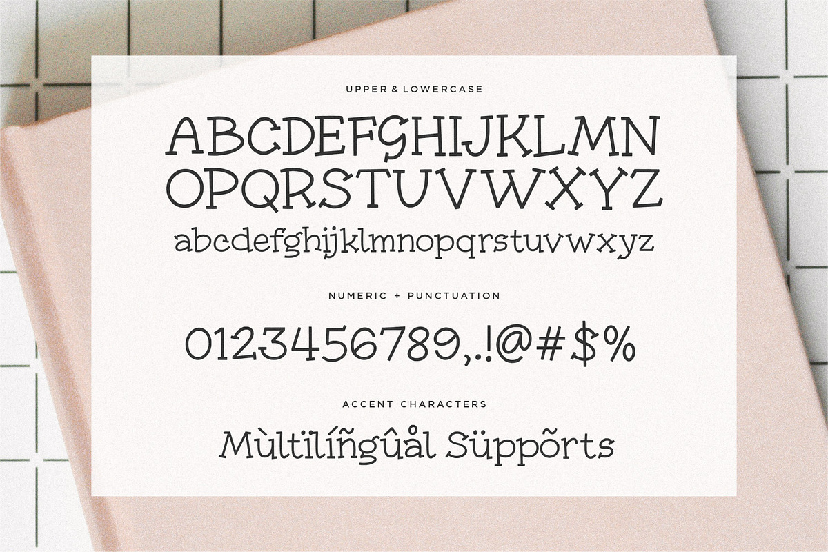 Classic Notes Font, a Slab Serif Font by Balpirick Studio (Photo 3 of 5)