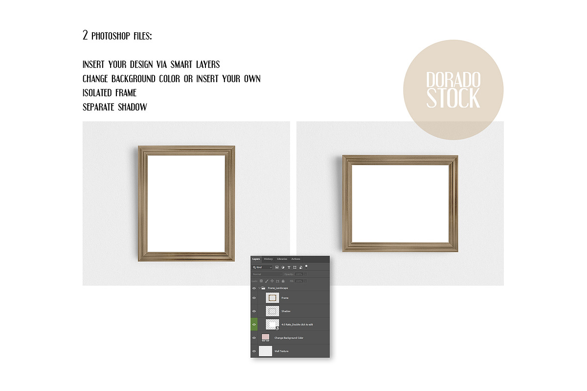 Isolated Old Frames Mockup, a Print Template by Dorado Stock (Photo 3 of 7)