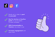 Educational TikTok Canva Template, a Social Media Template by TheWittly (Thumbnail 2 of 4)