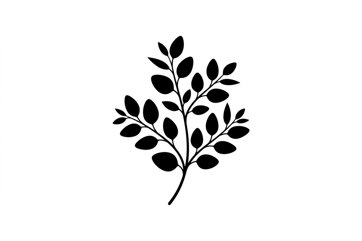 Eucalyptus Branch Silhouette Set, an Object Graphic by Creativeshirt (Photo 2 of 3)