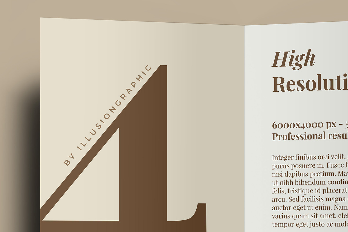 4 Fold DL Brochure Mockup - 8 Views, an Advertising Mockup by Illusiongraphic (Photo 18 of 20)