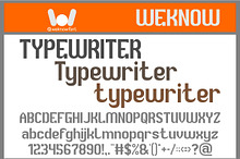 Typewriter font