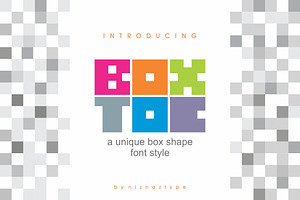 Boxtoc - A Unique Box Style Font