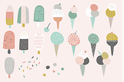 Dream ICE-CREAMS, a Decorative Illustration by Poppymoondesign (Thumbnail 2 of 4)