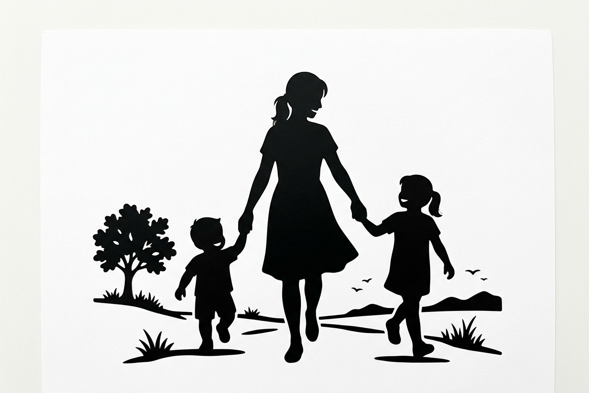 loving mother and children, a Person Illustration by Amazin_art (Photo 38 of 46)