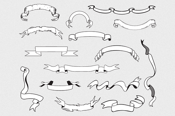 Banners Ribbons Vector Pack
