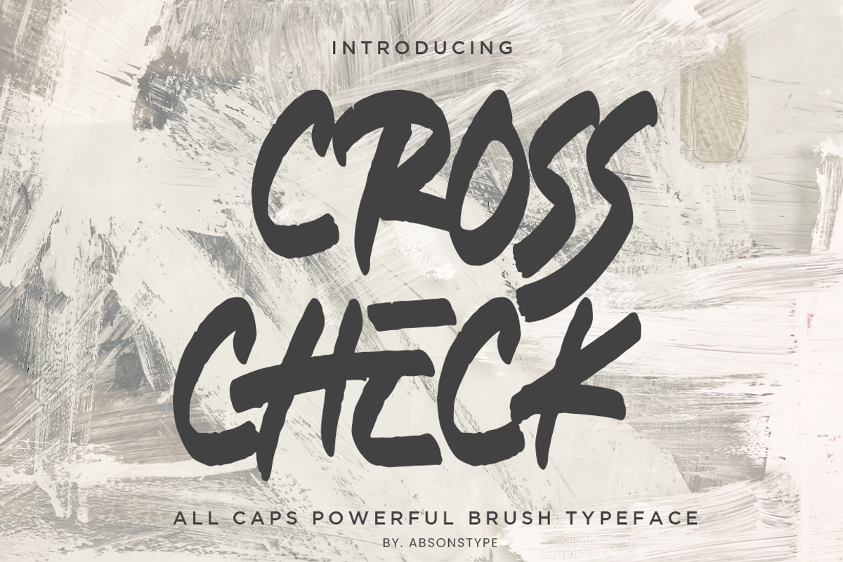 CROSS CHECK - Absonstype, a Font by Absonstype (Photo 1 of 7)