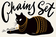 Chains brushset for Procreate, a Brush Add-On by byJuliaKors (Thumbnail 1 of 2)