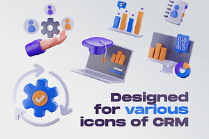 Customy - CRM 3D Icon Set