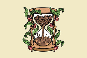 It's Time For Coffee Illustration