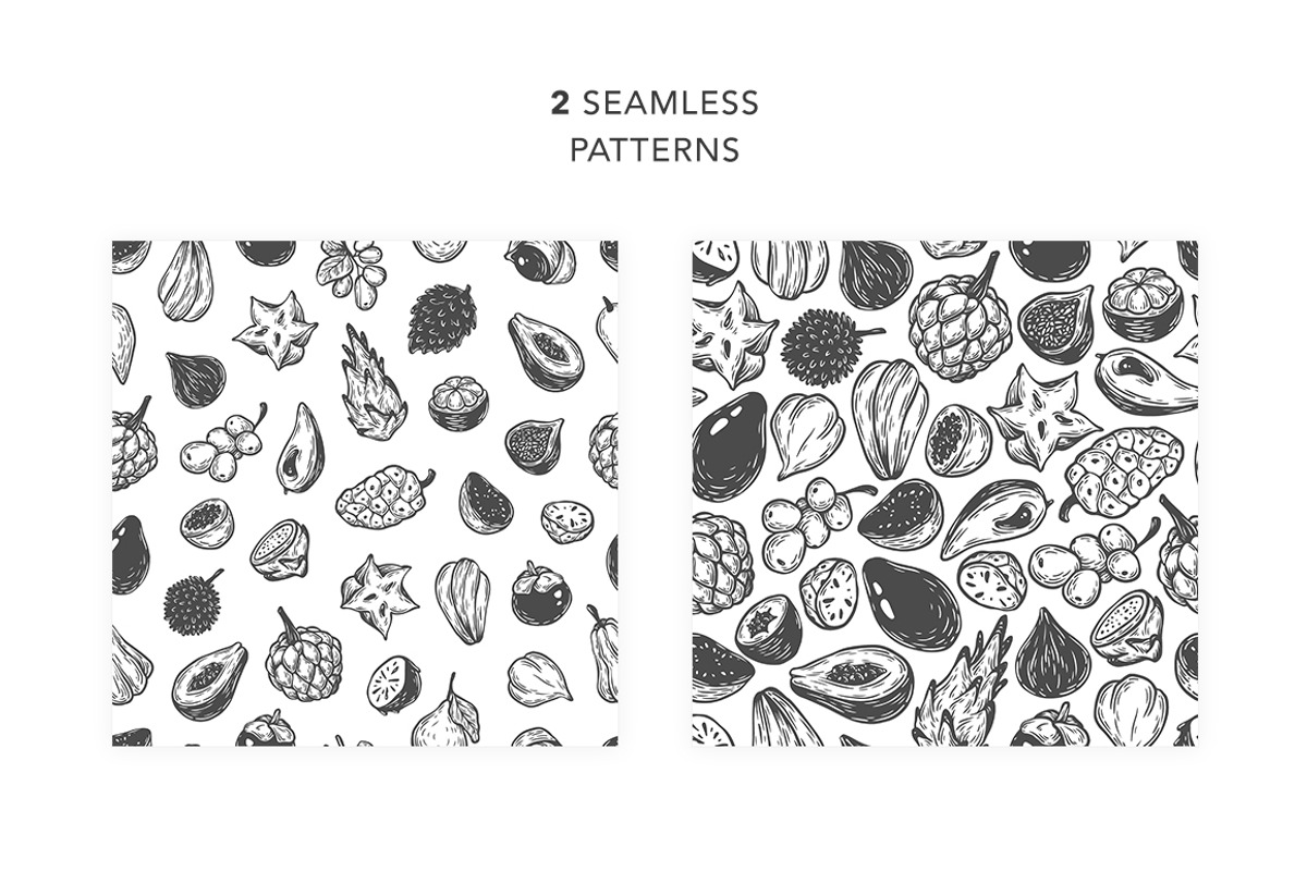 Exotic Fruits, Illustrations., a Food Illustration by Olga Olmix (Photo 3 of 8)