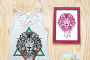 Textured lion in aztec style, a Texture Illustration by AnastasiaFears (Thumbnail 2 of 2)