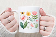 Spring Watercolor Clipart Set, an Illustration by Sublimation Artist (Thumbnail 5 of 6)