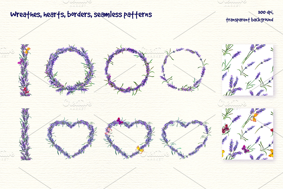 Lavender watercolor clipart, an Animal Illustration by Where summer is (Photo 6 of 7)