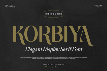 Korbiya - Luxury Typeface