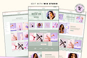 Sage Green Wix Website Template, a Wix Template by Template Twist Shop (Thumbnail 2 of 9)