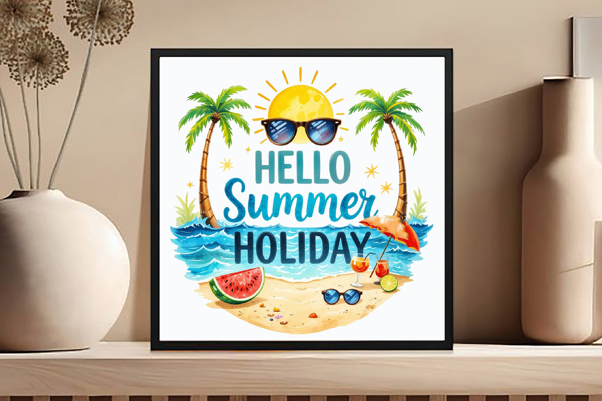 Hallo Summer Holiday Clipart, an Icon by DreamCafeArt (Photo 6 of 7)