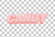 Candy 3D Text Effect Editable PSD, a Layer Style Add-On by TrueVector (Thumbnail 2 of 2)
