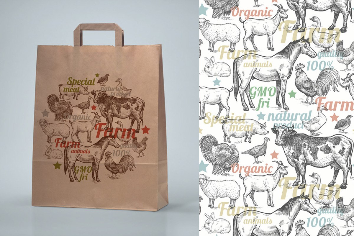 Farm animals and products., an Object Graphic by MarinaVorontsova (Photo 7 of 7)