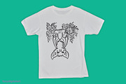 Cute Hanging Bat with Flowers SVG, an Animal Illustration by FOXYdigitalart (Thumbnail 2 of 3)
