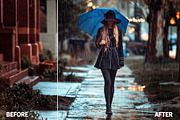 Rain Effect TEXT & Overlays & Brush, a Layer Style Add-On by Alexiva (Thumbnail 3 of 9)