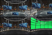 Virtual TV Studio News Set 36, an Architecture 3D Model by akerStudio (Thumbnail 24 of 25)